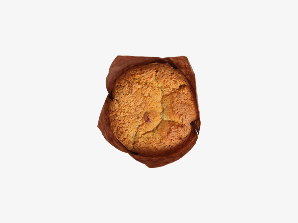 Маффин с клюквой и маком (Веган)